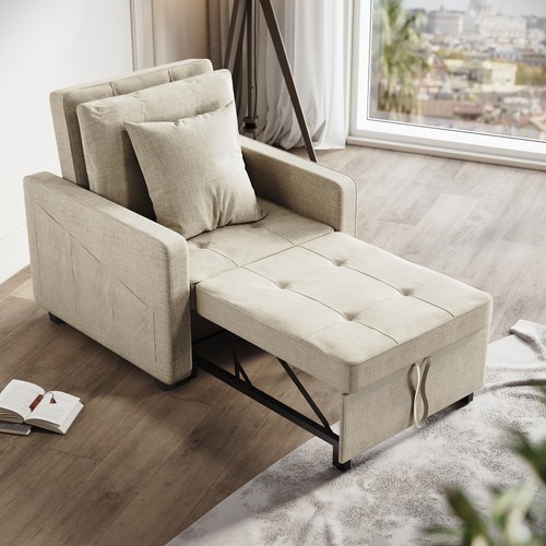 Folding single sofa - single, bed